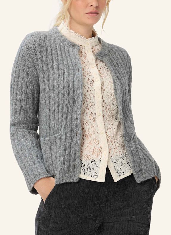 BRAX Strickjacke STYLE ANN GRAU
