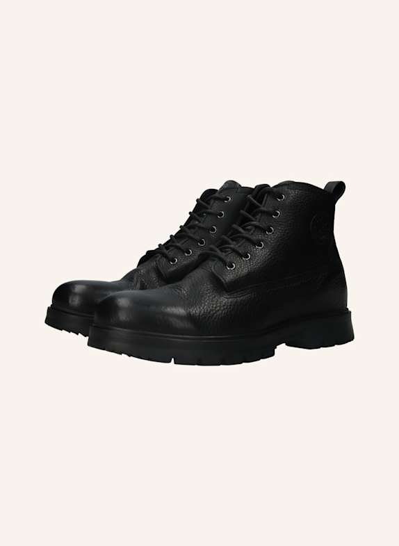 BLACKSTONE Schnürboots SCHWARZ