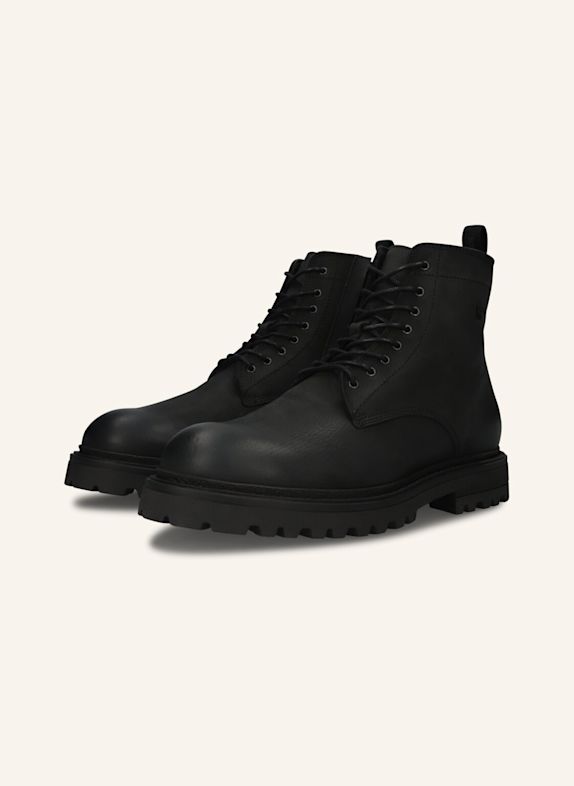 BLACKSTONE Schnürboots SCHWARZ