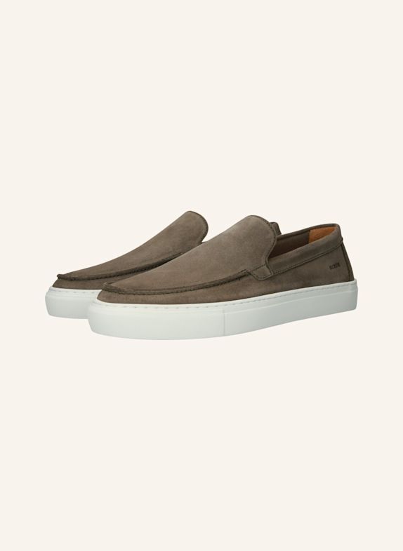 BLACKSTONE Slip-ons DUNKELBRAUN