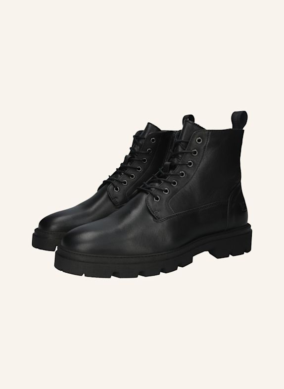 BLACKSTONE Schnürboots SCHWARZ