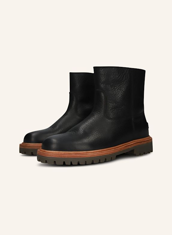 BLACKSTONE Schnürboots SCHWARZ