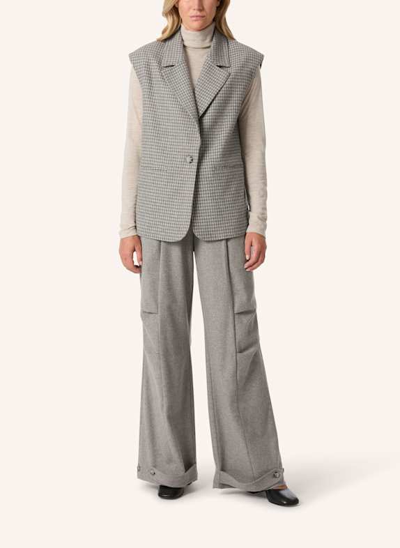 Malej Weste GRAU/ SCHWARZ