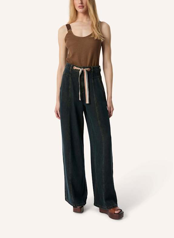 Malej Lyocellhose VICENZA DUNKELBLAU