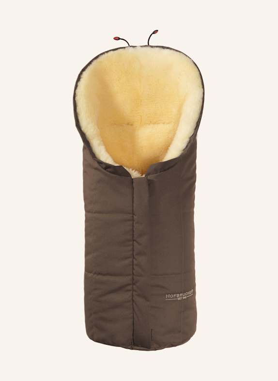 Hofbrucker Fußsack aus Lammfell ESKIMO BRAUN
