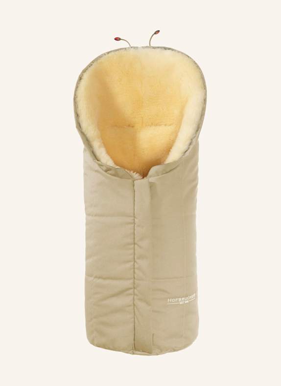 Hofbrucker Fußsack aus Lammfell ESKIMO BEIGE