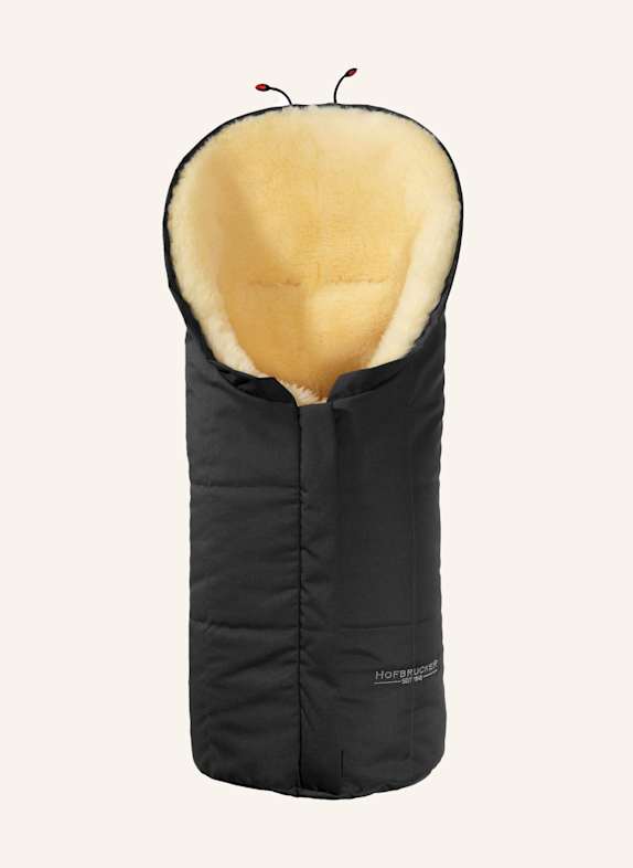 Hofbrucker Fußsack aus Lammfell ESKIMO SCHWARZ