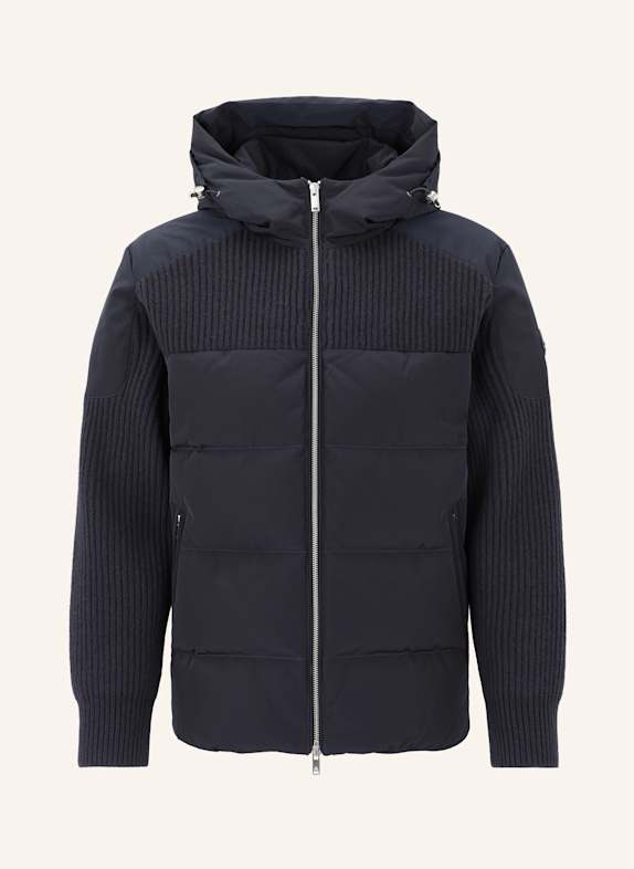 MOOSE KNUCKLES Daunenjacke GLENVALE im Materialmix DUNKELBLAU