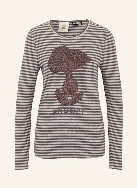 Princess GOES HOLLYWOOD Longsleeve mit Pailletten GRAU/ BRAUN