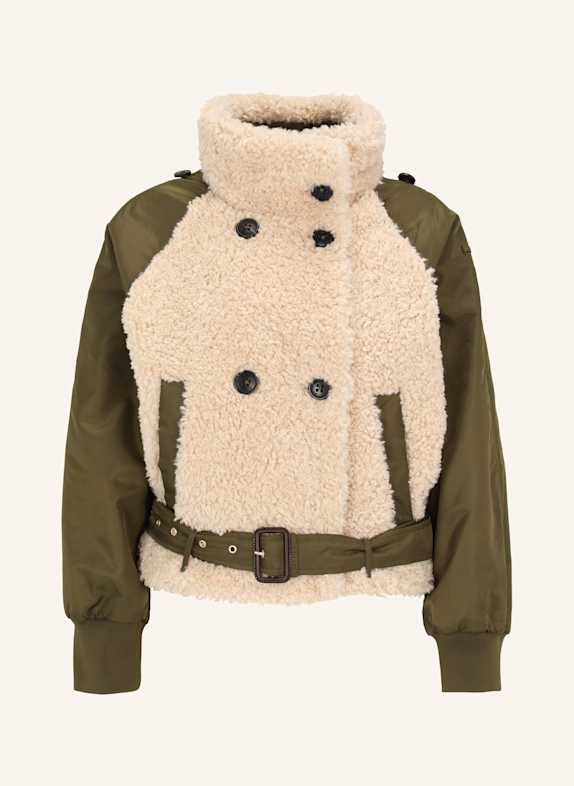 BLONDE No.8 Jacke LONDON im Materialmix DUNKELGRÜN