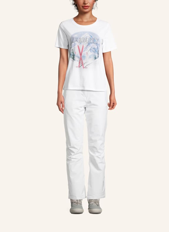 Princess GOES HOLLYWOOD T-Shirt mit Schmucksteinen WEISS