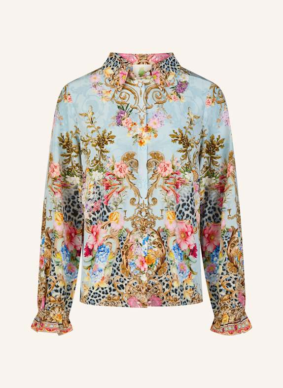 Princess GOES HOLLYWOOD Bluse aus Seide HELLBLAU/ HELLROSA/ GOLD