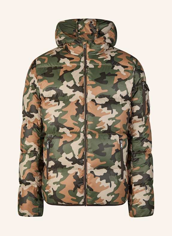 JOTT Daunenjacke JAVA PRINT BRAUN/ GRÜN