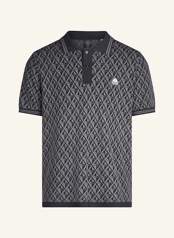 MOOSE KNUCKLES Poloshirt APEX SCHWARZ/ GRAU