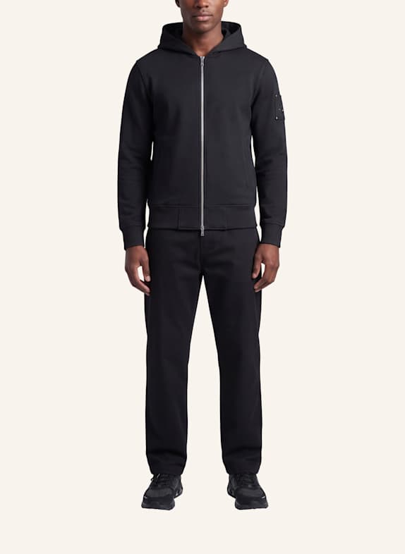 MOOSE KNUCKLES Sweatjacke HARTSFIELD ZIP-UP SCHWARZ