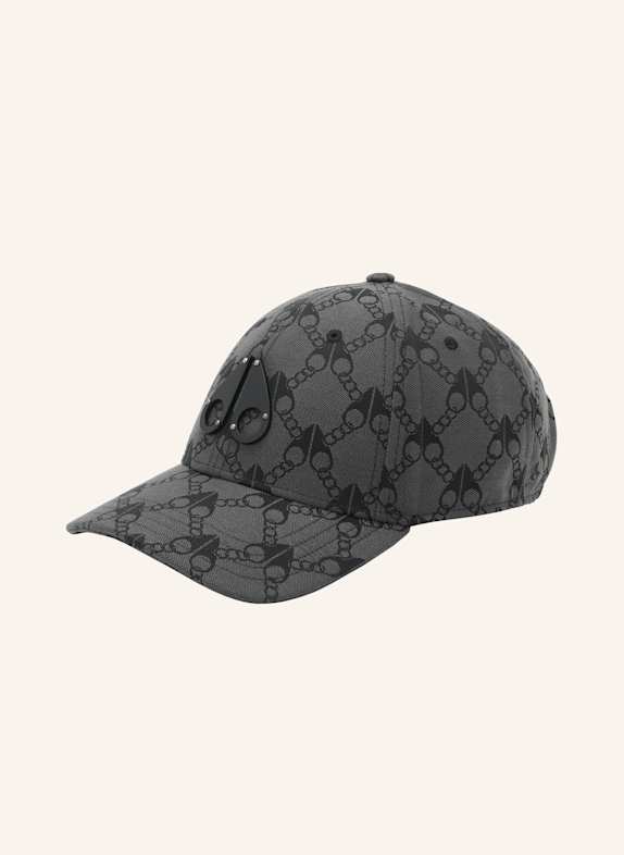 MOOSE KNUCKLES Cap LOGO ICON CAP MONO GRAU/ SCHWARZ