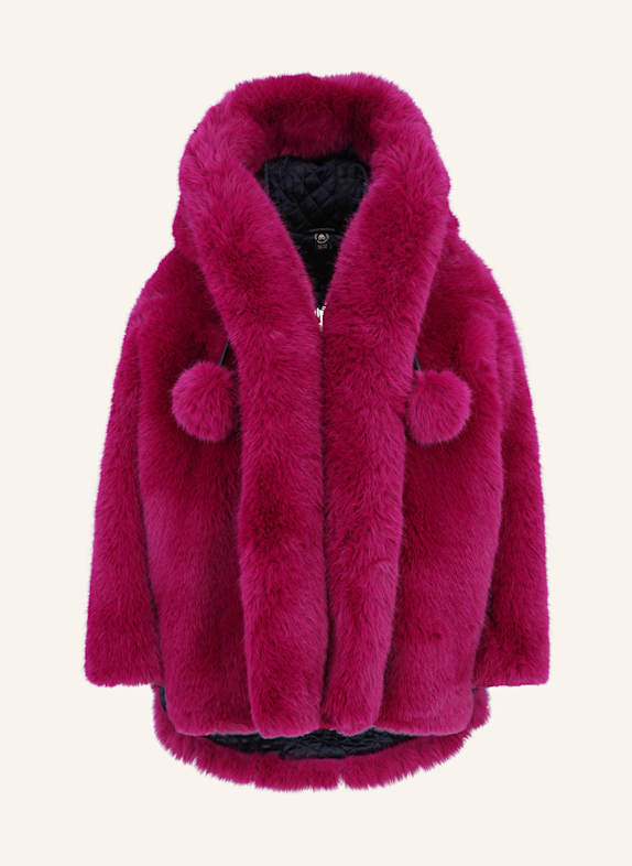 MOOSE KNUCKLES Kunstfell-Jacke JADE GOLD FUCHSIA