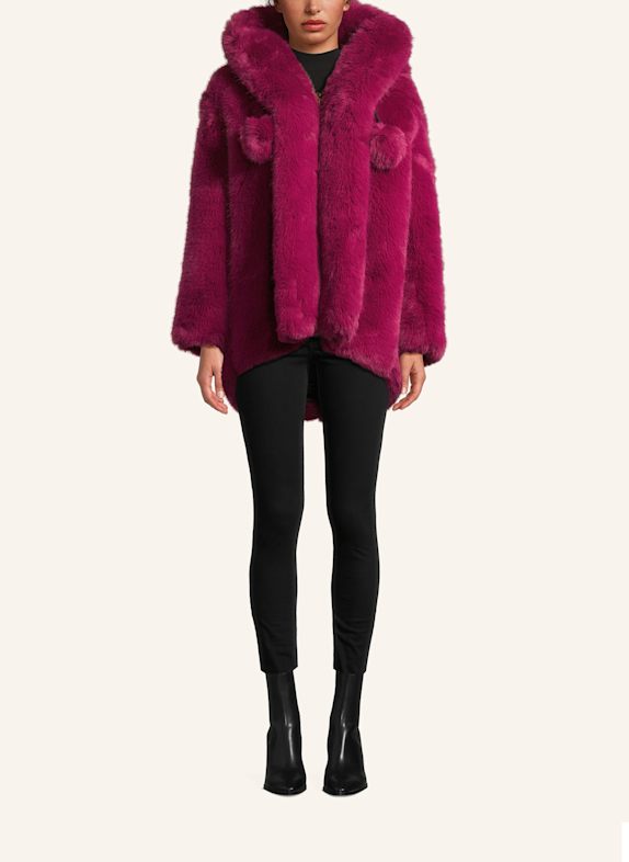 MOOSE KNUCKLES Kunstfell-Jacke JADE GOLD FUCHSIA