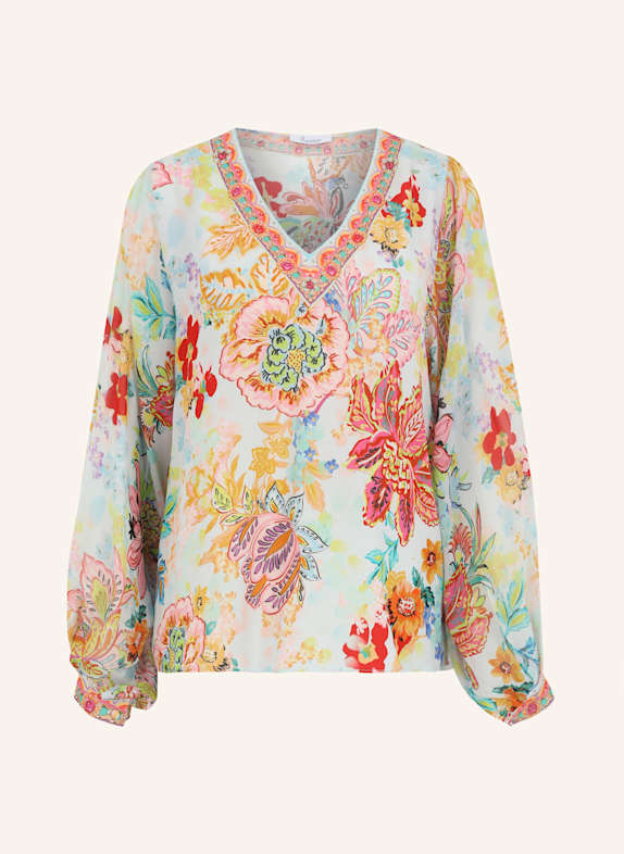 Princess GOES HOLLYWOOD Bluse mit Schmucksteinen ROT/ ROSA/ GELB