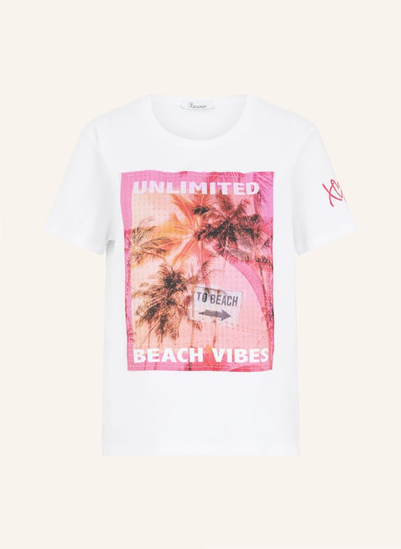 Princess GOES HOLLYWOOD T-Shirt mit Schmucksteinen WEISS