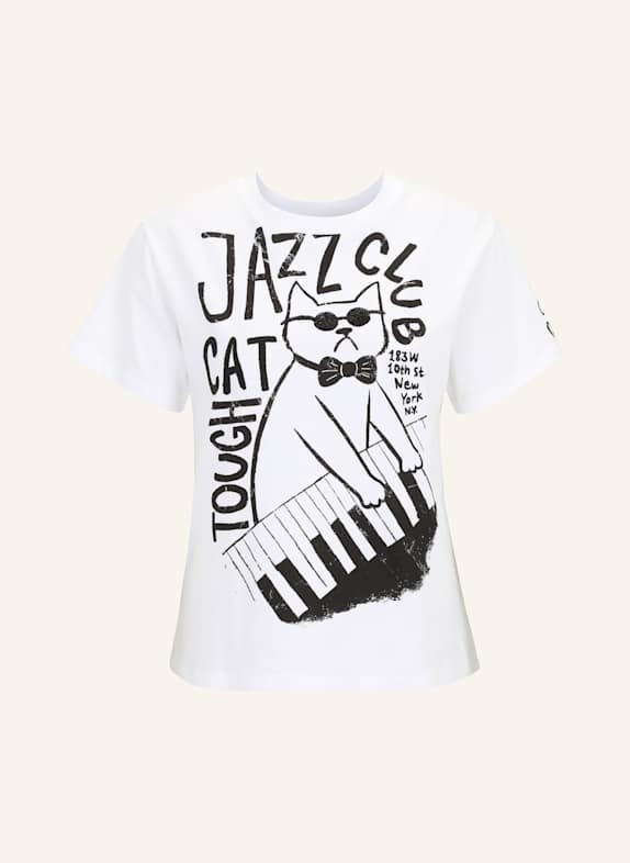 Princess GOES HOLLYWOOD T-Shirt mit Schmucksteinen WEISS