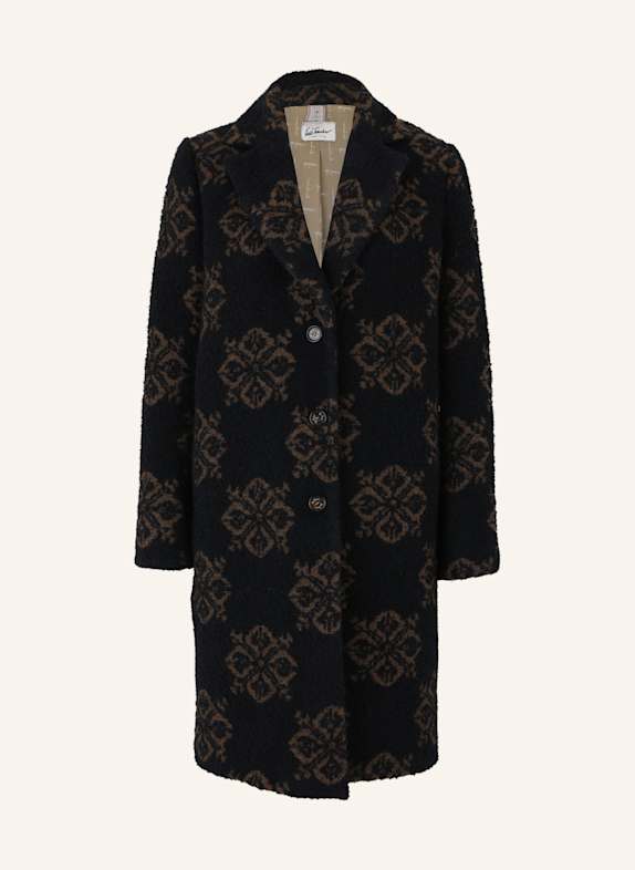 Luis Trenker Bouclé-Mantel LUGRETA DUNKELBLAU