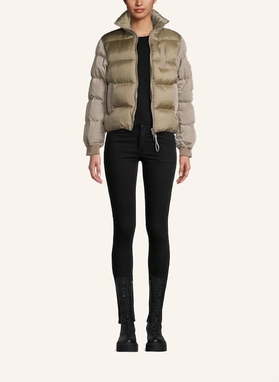 BLONDE No.8 Steppjacke FLAINE im Materialmix HELLGRÜN