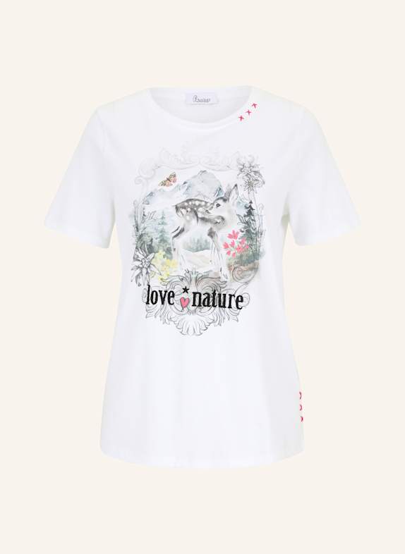 Princess GOES HOLLYWOOD T-Shirt mit Schmucksteinen WEISS