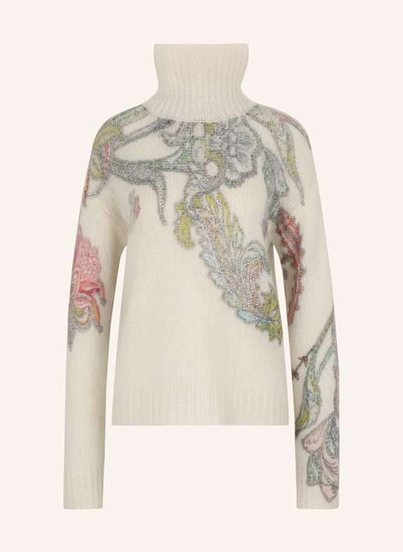 Princess GOES HOLLYWOOD Pullover mit Schmucksteinen WEISS