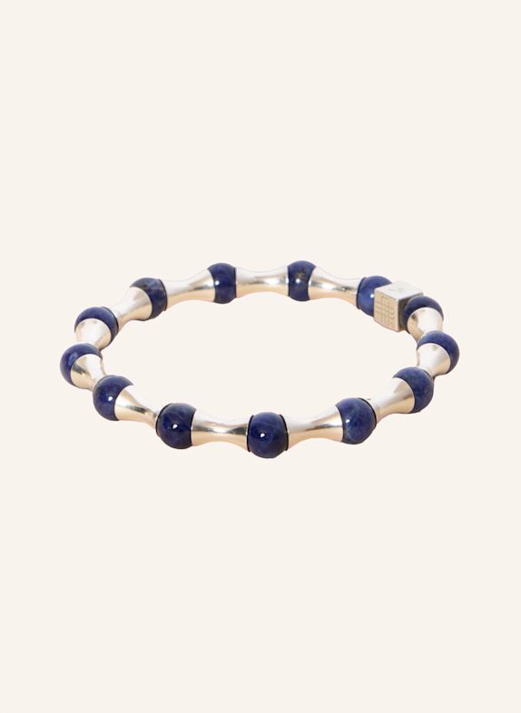 GEBAUER & GEBAUER Armband WAVE SCHWARZ/ SILBER/ DUNKELBLAU