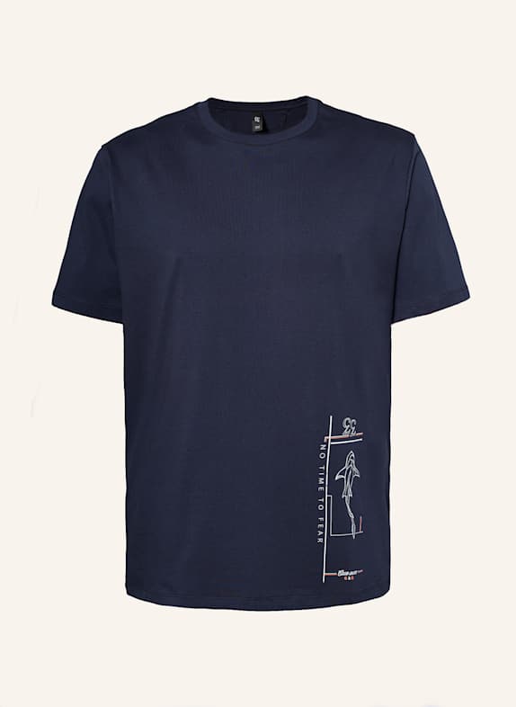 GEBAUER & GEBAUER FEAR T-Shirt DUNKELBLAU