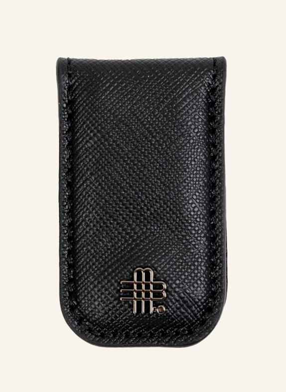GEBAUER & GEBAUER Saffiano-Geldklammer MONEYCLIP SCHWARZ