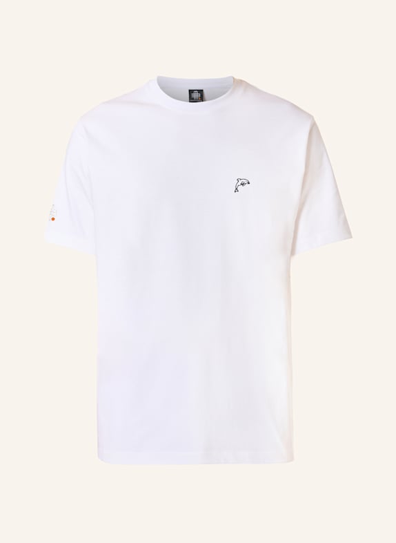GEBAUER & GEBAUER Oversize T-Shirt DOLPHIN WEISS