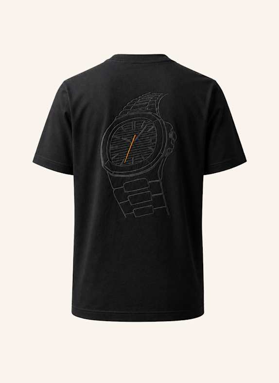 GEBAUER & GEBAUER Oversize T-Shirt TIMECODE SCHWARZ