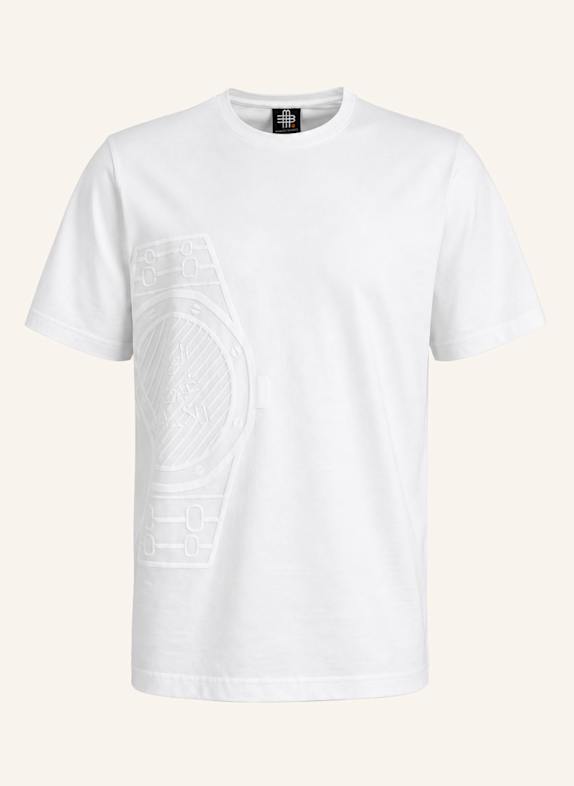 GEBAUER & GEBAUER Oversize T-Shirt ICONIC WEISS/ ORANGE