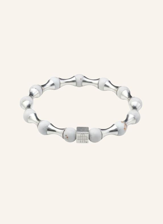 GEBAUER & GEBAUER Armband SNOW WAVE - 925 sterlingzilver WIT