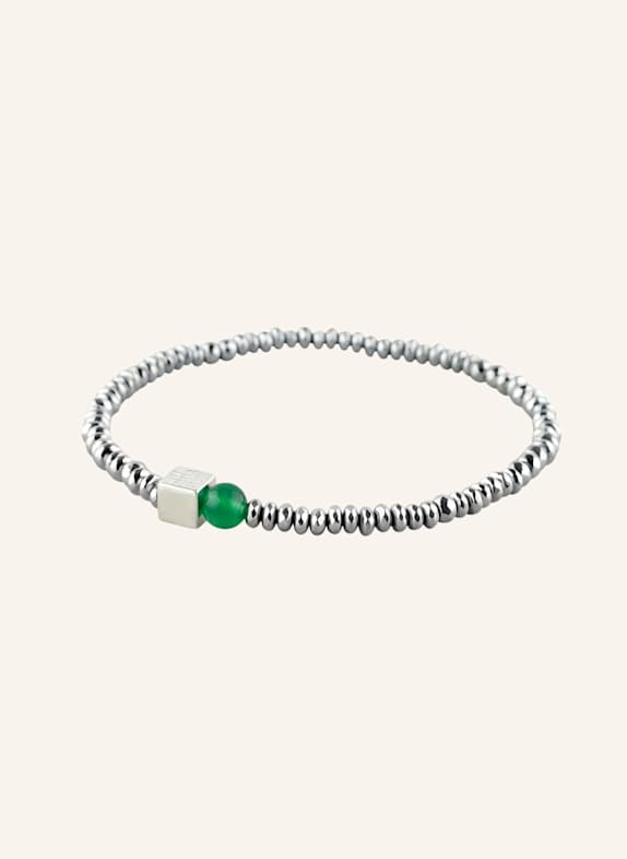 GEBAUER & GEBAUER Armband TITAN GROEN - 925 sterlingzilver DONKERGROEN