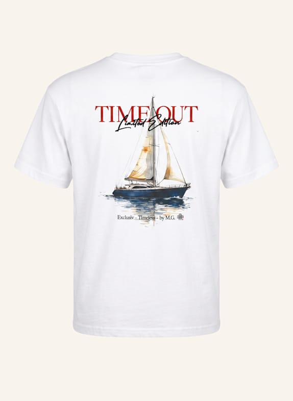 GEBAUER & GEBAUER T-Shirt Timeout WEISS