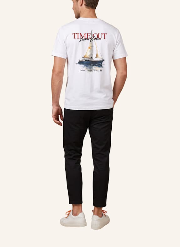 GEBAUER & GEBAUER T-Shirt Timeout WEISS