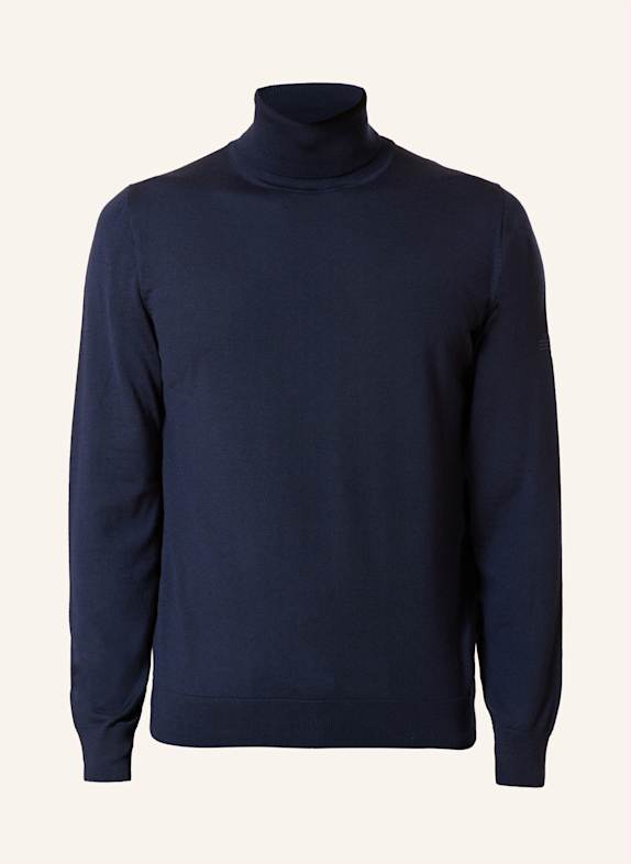 GEBAUER & GEBAUER Rollkragenpullover DUNKELBLAU