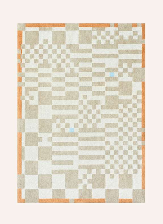 louis de poortere Teppich CRAFT CHESS BEIGE