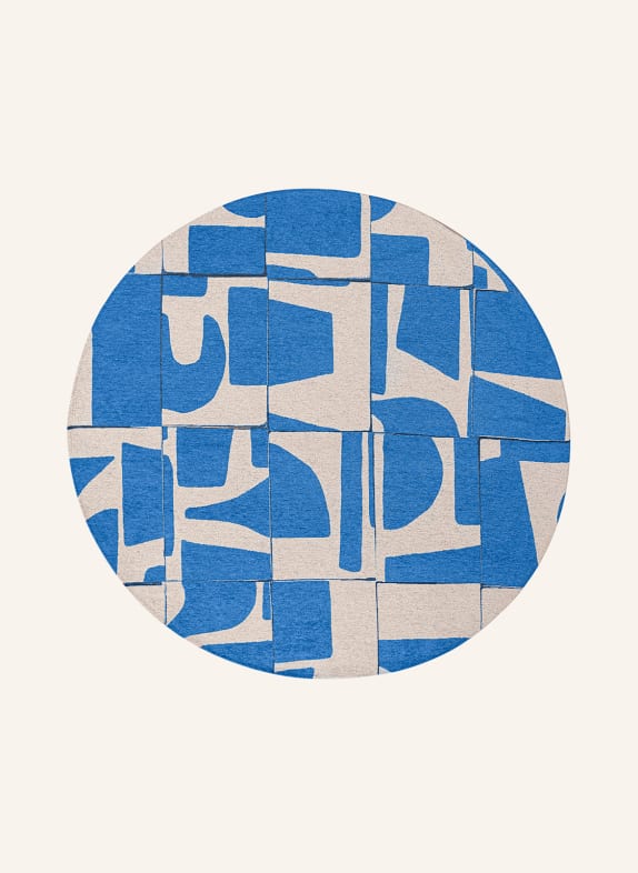 louis de poortere Teppich CRAFT PAPERCUT BLAU