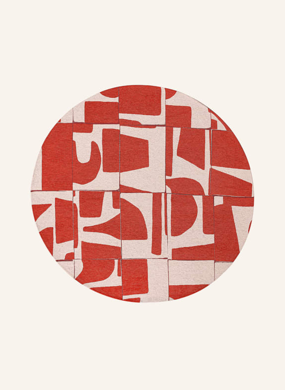 louis de poortere Teppich CRAFT PAPERCUT ROT