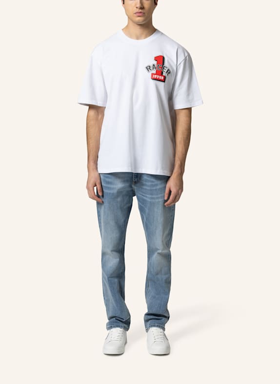 19V69 ITALIA Oversized T-Shirt TAMARO RACING WEISS