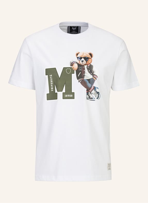 19V69 ITALIA T-Shirt RAFAEL COLLEGE WEISS