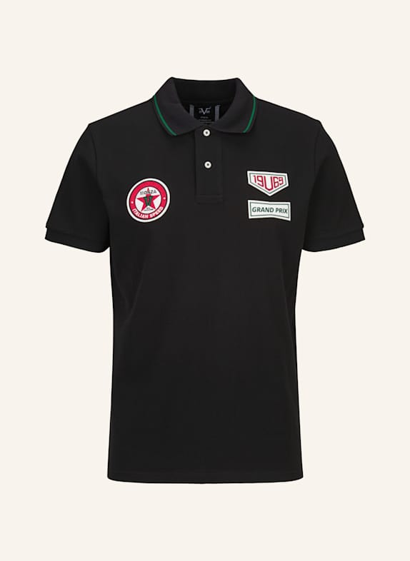 19V69 ITALIA Poloshirt EMILIO RACING SCHWARZ