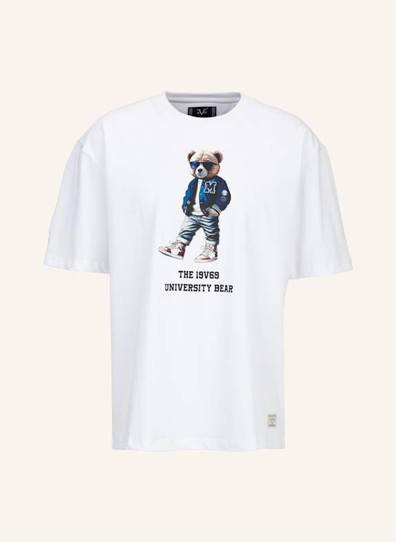 19V69 ITALIA Oversized T-Shirt TAMARO BEAR WEISS
