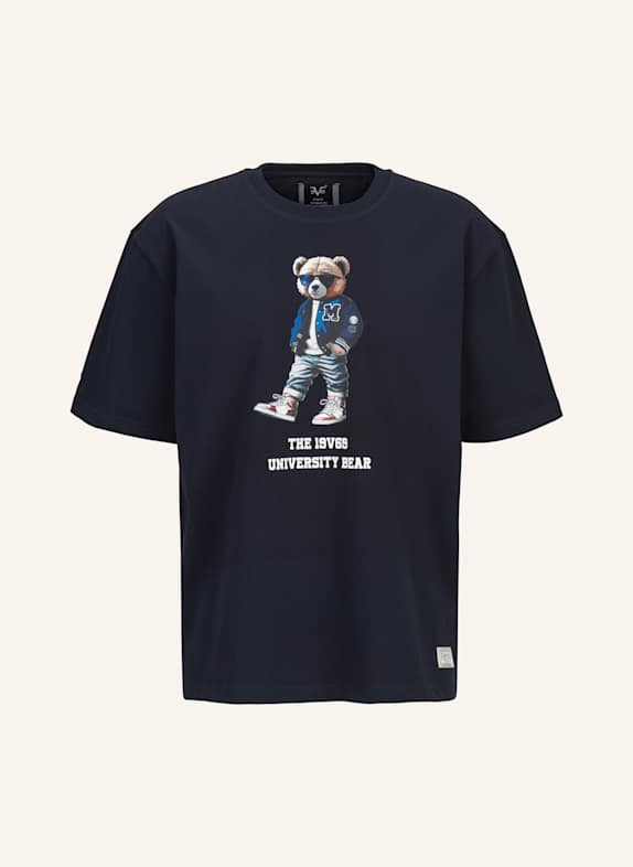 19V69 ITALIA Oversized T-Shirt TAMARO BEAR BLAU