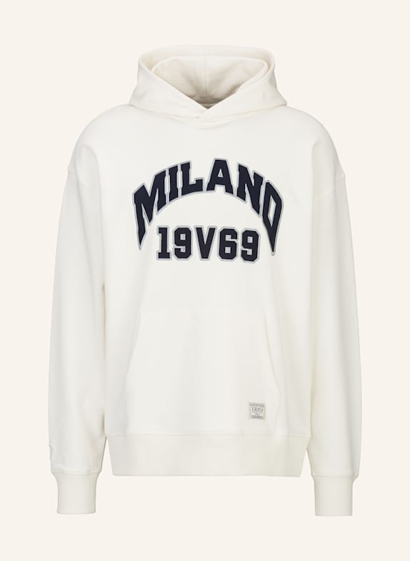 19V69 ITALIA Oversized Hoodie QUENTINO COLLEGE CREME