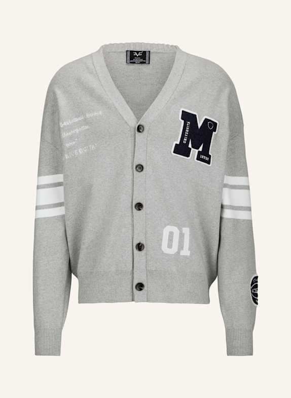 19V69 ITALIA Strickjacke ALDO COLLEGE GRAU